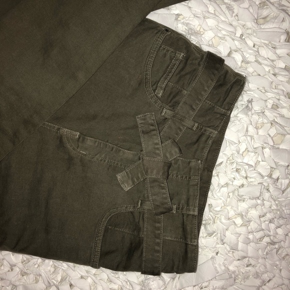 Current Elliot High waisted army green jeans - Picture 2 of 3